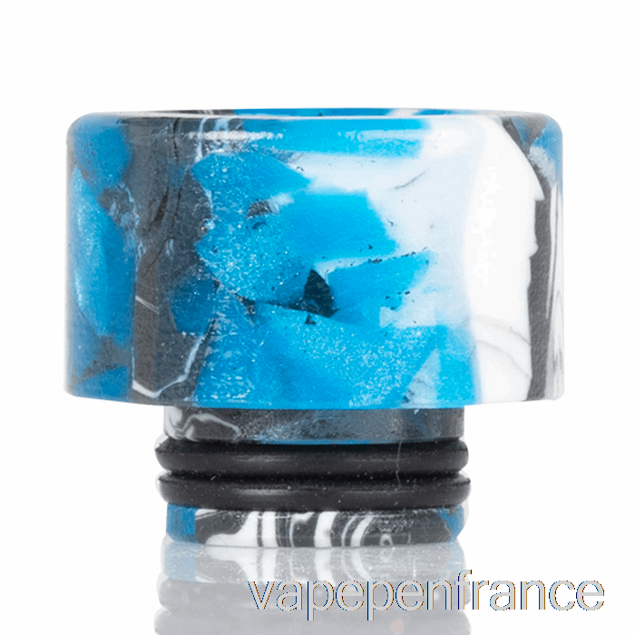Drip Tip En Résine 510 à Large Diamètre Bleu / Noir / Blanc Stylo Vape